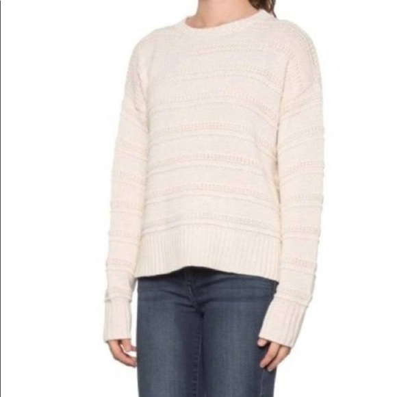 CUPCAKES and CASHMERE NWT Textured Pullover Knit Hi Low Hem Sweater in Cream - Picture 16 of 16